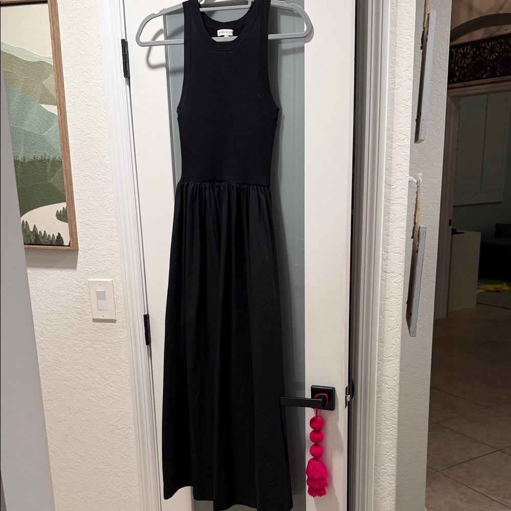 Elegant Black Sleeveless Maxi Dress